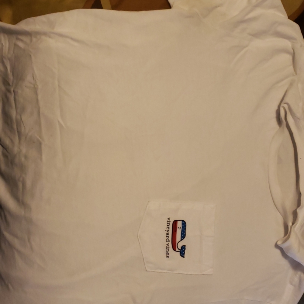 A white vineyard  vines shirt